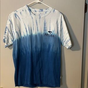 Blue and White Tie-Dye Aruba T-Shirt